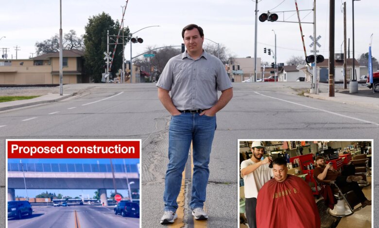 Inside town being torn apart by Newsom's high speed rail