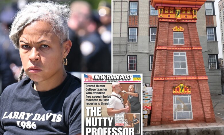 Nutty professor Shellyne Rodriguez who held machete to Post reporter's neck tapped by NYC agency for $407,000 art installation