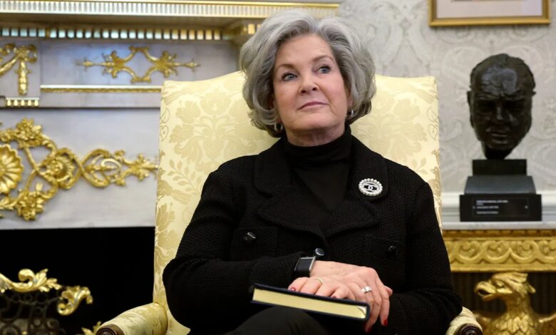 Susie Wiles attorney denies consenting to FBI phone call recording: Report 1 Susie Wiles in Oval Office