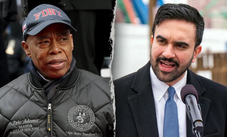 Eric Adams and Zohran Mamdani