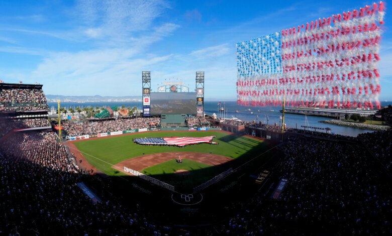 Emotional anthem delivered for Giants home opener