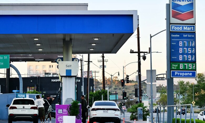 Extraordinary map shows how California's extreme gas prices compare to rest of the US