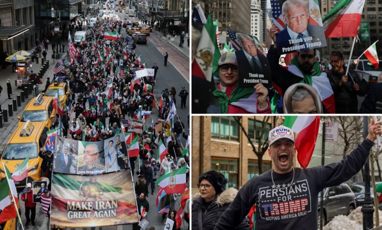 Hundreds of Iranian-Americans fill NYC streets to celebrate death of Ayatollah Khamenei: 'Make Iran Great Again' 1 Hundreds of Iranian-Americans fill NYC streets to celebrate death of Ayatollah Khamenei: 'Make Iran Great Again'