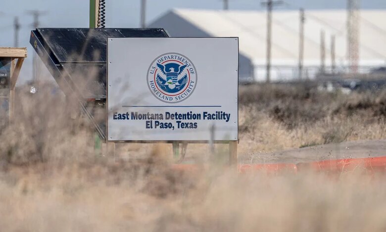 A sign for the entrance of Camp East Montana