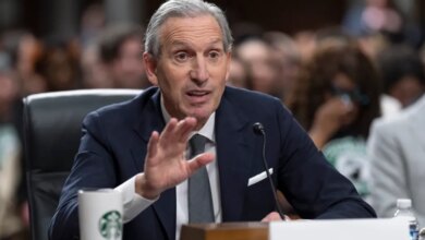 Howard Schultz testifying before the Senate Health, Education, Labor and Pensions Committee.