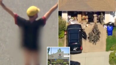 Man who opened fire near Santa Clarita school emerges pantless after standoff
