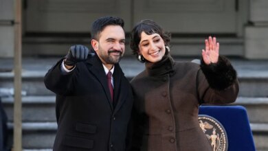 Mamdani and his wife