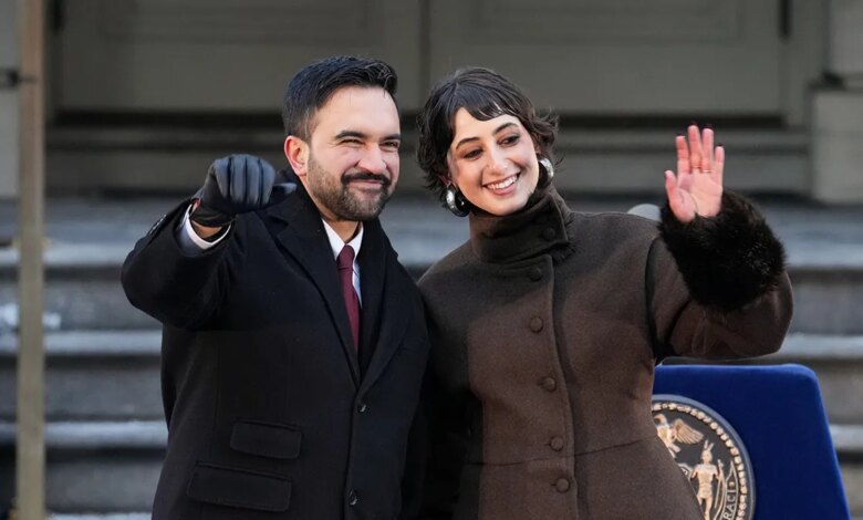 Mamdani and his wife