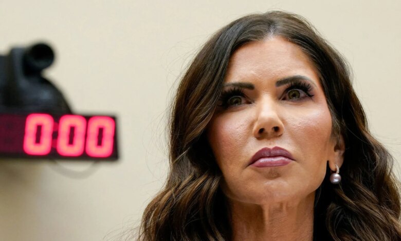 Noem's exit from the DHS: Letters