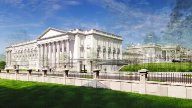 Rendering of the proposed White House