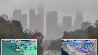 California weather to see shift with rain, thunderstorms and snow