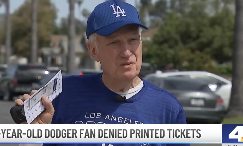 Dodgers season ticket holder finally given paper tickets back