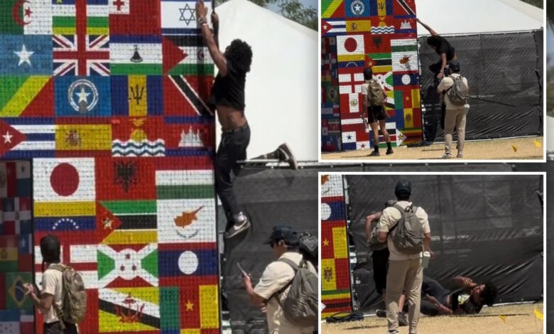 Instant karma for Coachella activist who tried to tear down Israeli flag