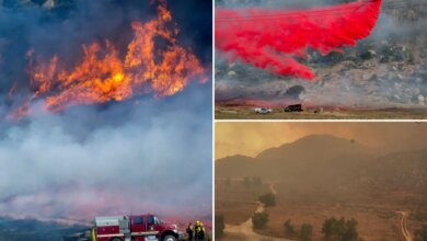 Southern California Springs Fire fast growing in windy conditions