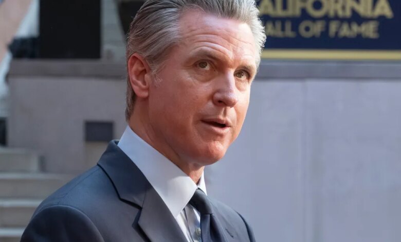 California Governor Gavin Newsom at the 19th Annual California Hall of Fame Ceremony.