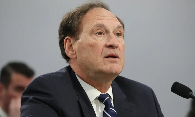 U.S. Supreme Court Associate Justice Samuel Alito testifying during a House Appropriations Committee hearing in Washington, D.C.