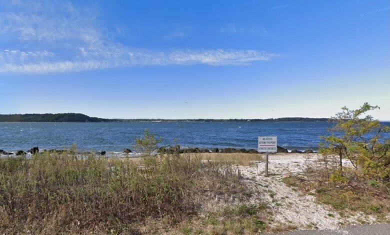 Cops responded to Lloyd Harbor Road in Lloyd Harbor after receiving a 911 call about a body spotted bobbing in the sound at 7:45 p.m