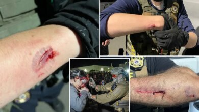 Anti-ICE agitator Brendan Geier charged with allegedly biting officers during NJ Delaney Hall protest