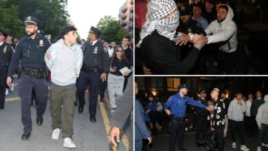 Arrests after anti-Israel mob clashes with counter-protesters near NYC synagogue