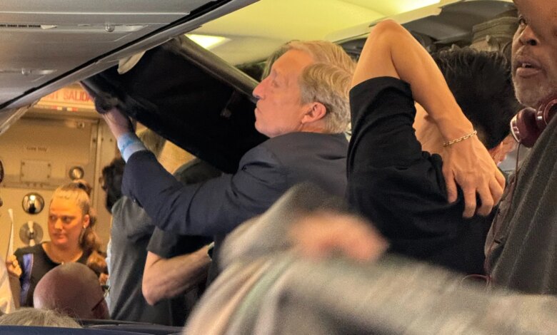 Billionaire Tom Steyer spotted flying Southwest