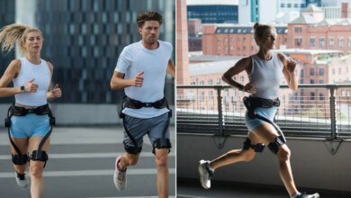 Exoskeleton workouts hiking and biking