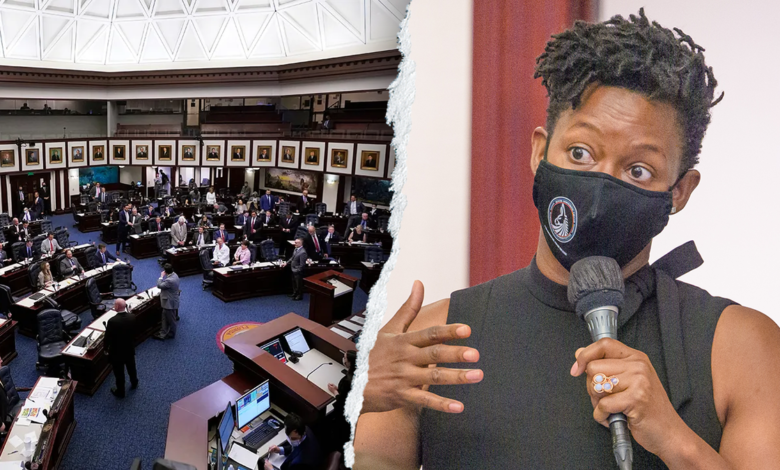 Angie Nixon aside from the Florida House floor