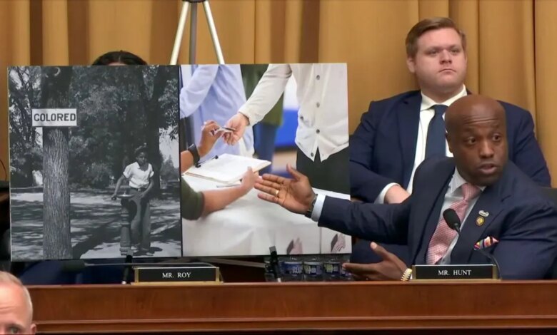 Jim Crow poster with Wesley Hunt