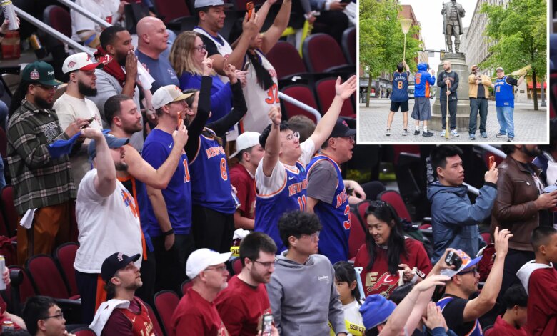 Knicks fans flock to Cleveland to watch team 'sweep' Cavaliers for much cheaper ticket prices