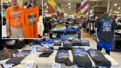 Knicks gear overshadows massive World Cup section at NYC sporting good store — with grown men 'crying' as swag runs out 