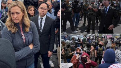 NJ Gov. Mikie Sherrill slammed for 'stunt' at Newark ICE facility amid tense protests