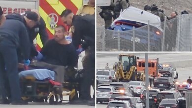 Police standoff on 91 Freeway brings traffic to complete stop
