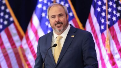 Joe Gruters speaking at the RNC Winter Meeting in Santa Barbara, California