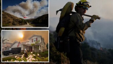 Sandy Fire evacuation warnings expand as fire pushes toward LA County