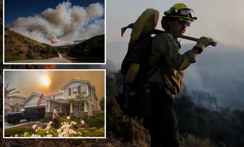 Sandy Fire evacuation warnings expand as fire pushes toward LA County