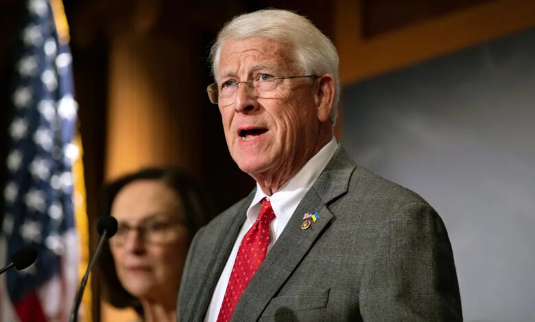 Sen. Roger Wicker speaking to the press in Washington, D.C.