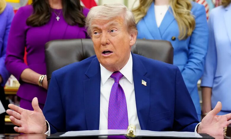 President Donald Trump in the Oval Office