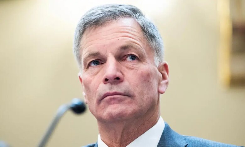 Wyoming Gov. Mark Gordon testifying during a House Natural Resources Committee hearing