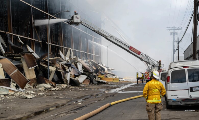 85M pounds of rotting meat threatens biohazard at Boyle Heights blaze