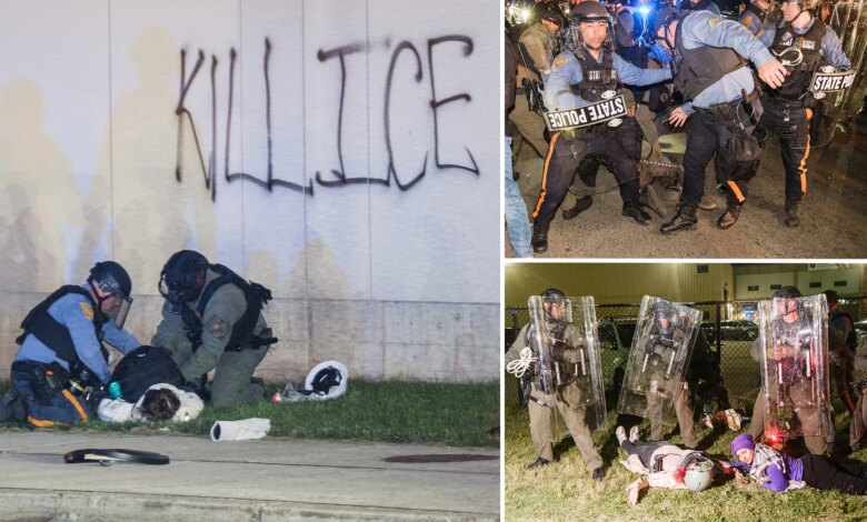At least 20 protesters arrested at ICE detention center Delaney Hall as DHS vows 'ZERO tolerance for rioters'