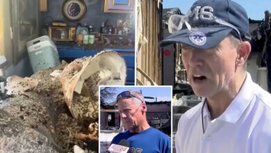 California homeowner in tears after squatters burning down home