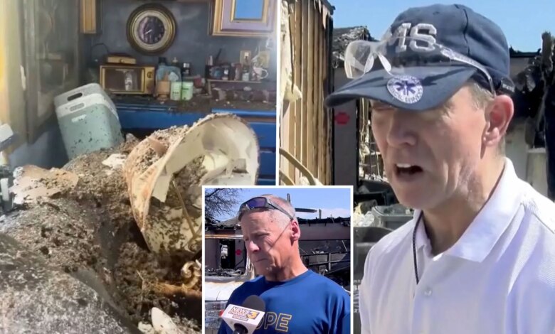 California homeowner in tears after squatters burning down home