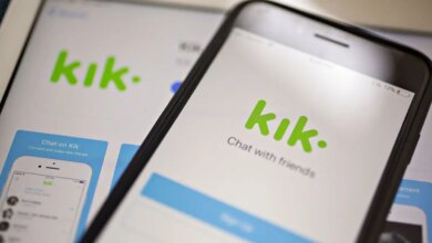 The Kik Interactive Inc. app displayed on an iPhone screen.