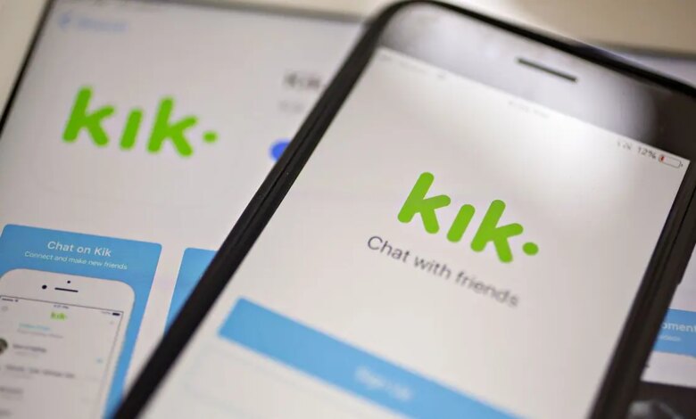 The Kik Interactive Inc. app displayed on an iPhone screen.