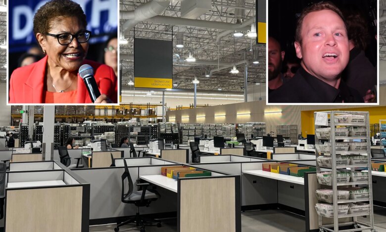Inside empty $336M LA County election vote-counting facility