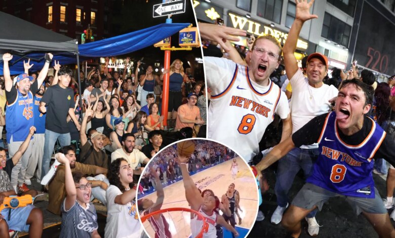 Knicks win sets NYC abuzz as thousands celebrate Game 4 victory -- flooding streets, bars, bodegas
