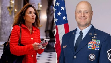 Lisa McClain, left, pictured alongside Ray Steir, right.