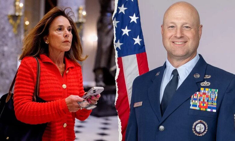 Lisa McClain, left, pictured alongside Ray Steir, right.