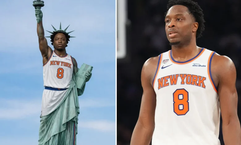 OG Mania: Knicks fans in frenzy to honor new Finals hero -- including hilarious Statue of Liberty offshoot