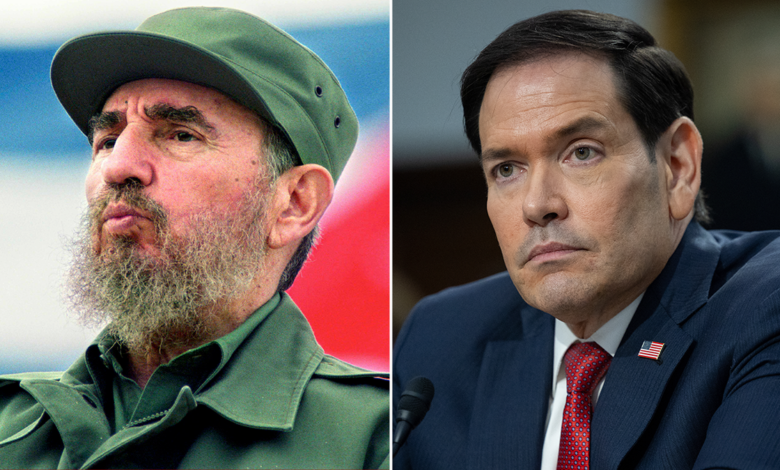 Fidel Castro and Marco Rubio