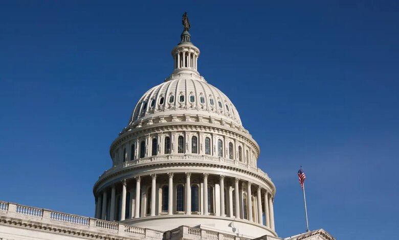 Exterior shot of the Capitol.